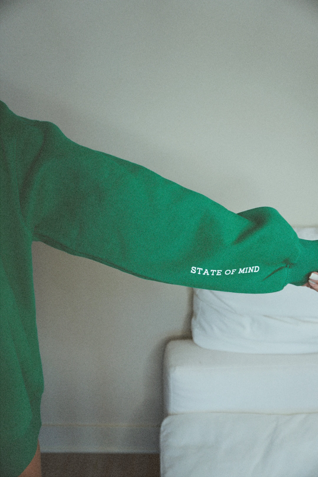 Wealth & Wellness Club Kelly Green Oversized Crewneck Sweatshirt