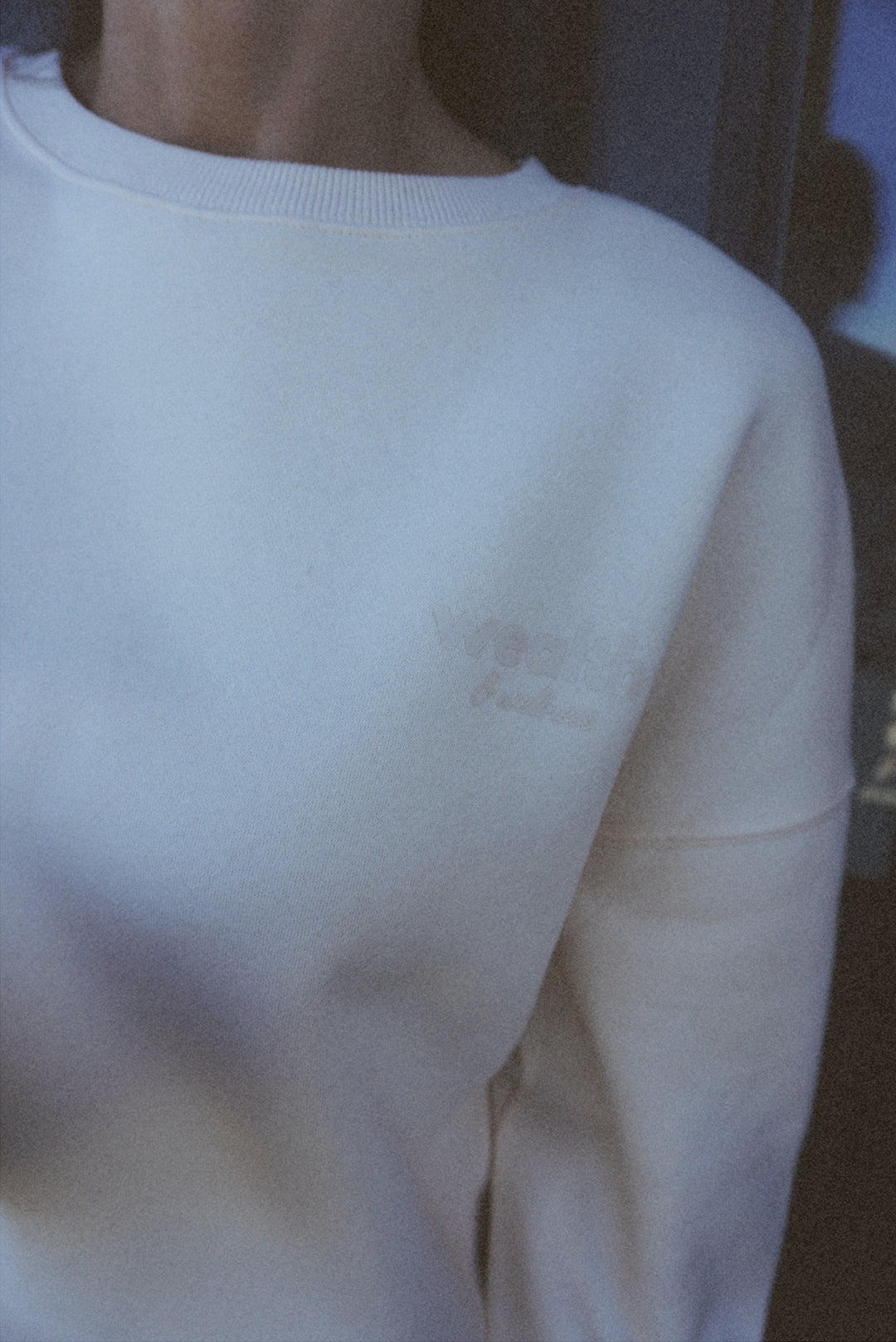 Wealth & Wellness Club Apricot on Apricot Oversized Crewneck Sweatshirt