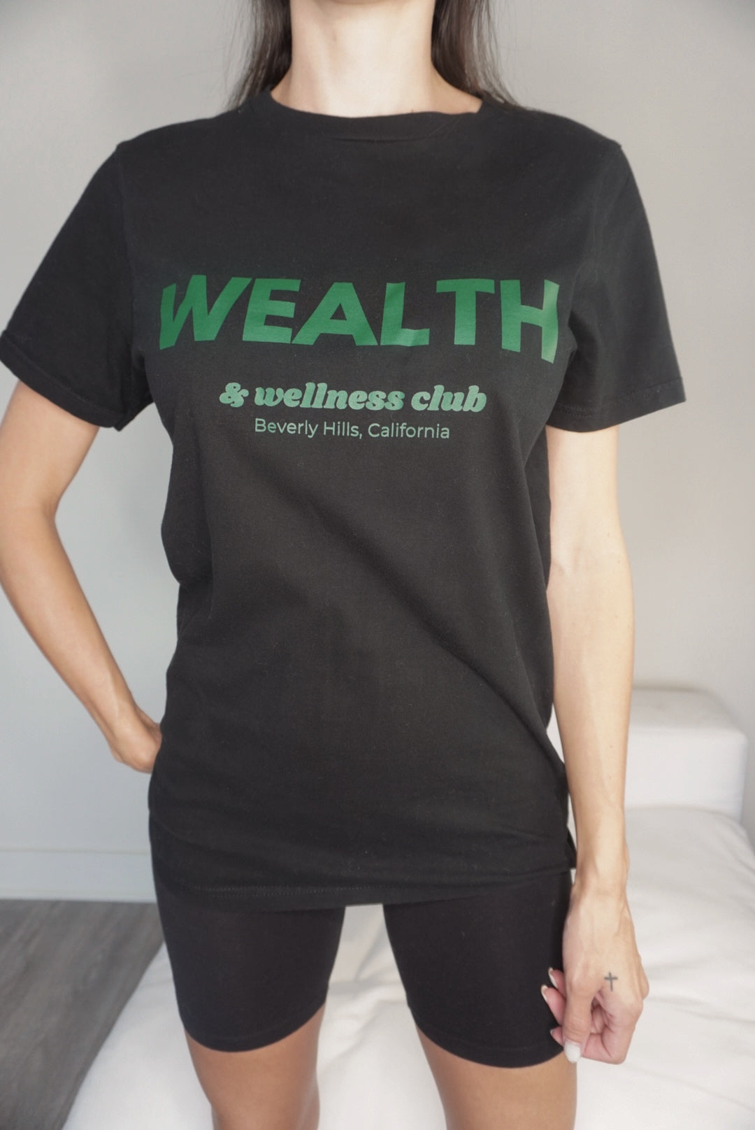 Wealth & Wellness Black T-Shirt