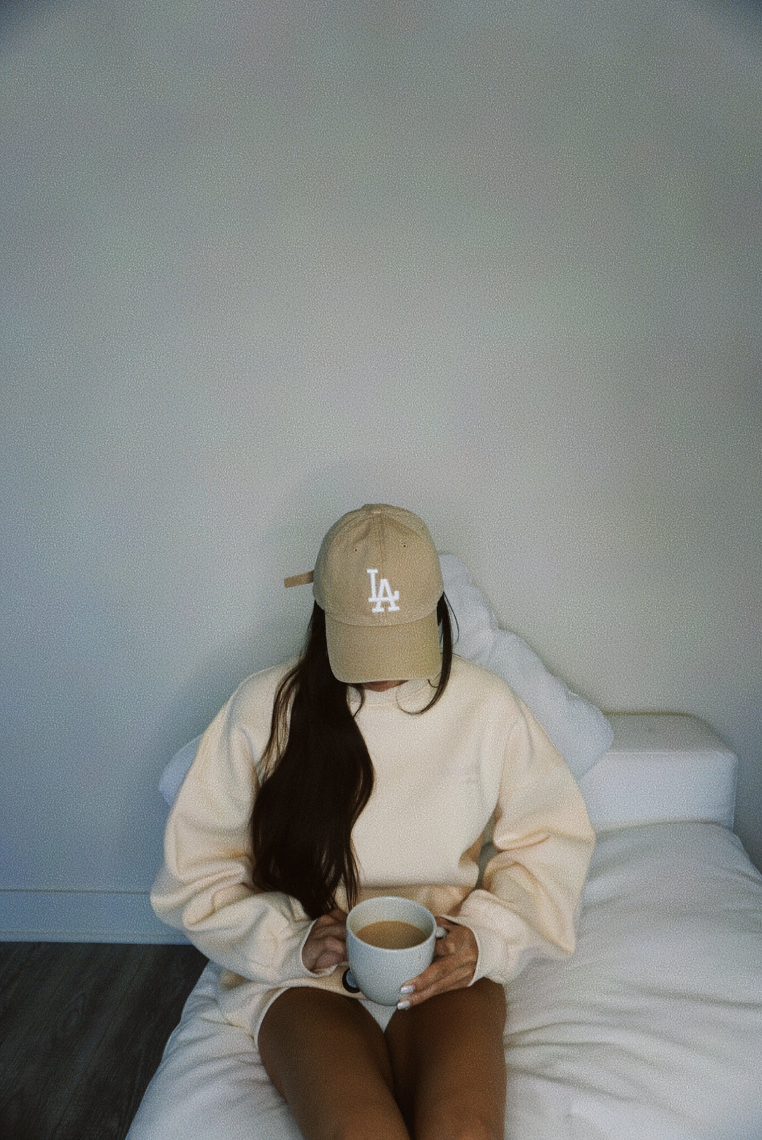 Wealth & Wellness Club Apricot on Apricot Oversized Crewneck Sweatshirt