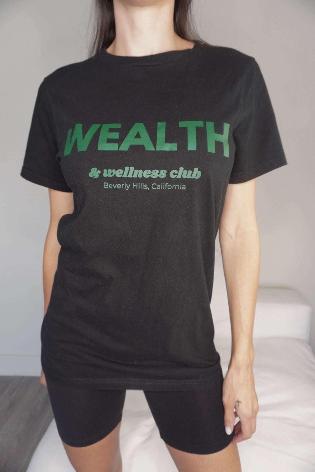 Wealth & Wellness Black T-Shirt