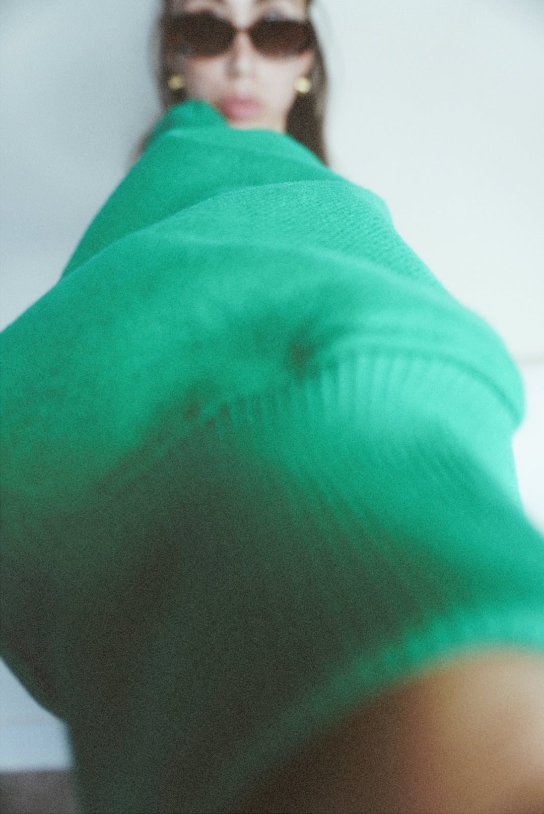 Wealth & Wellness Club Kelly Green Oversized Crewneck Sweatshirt