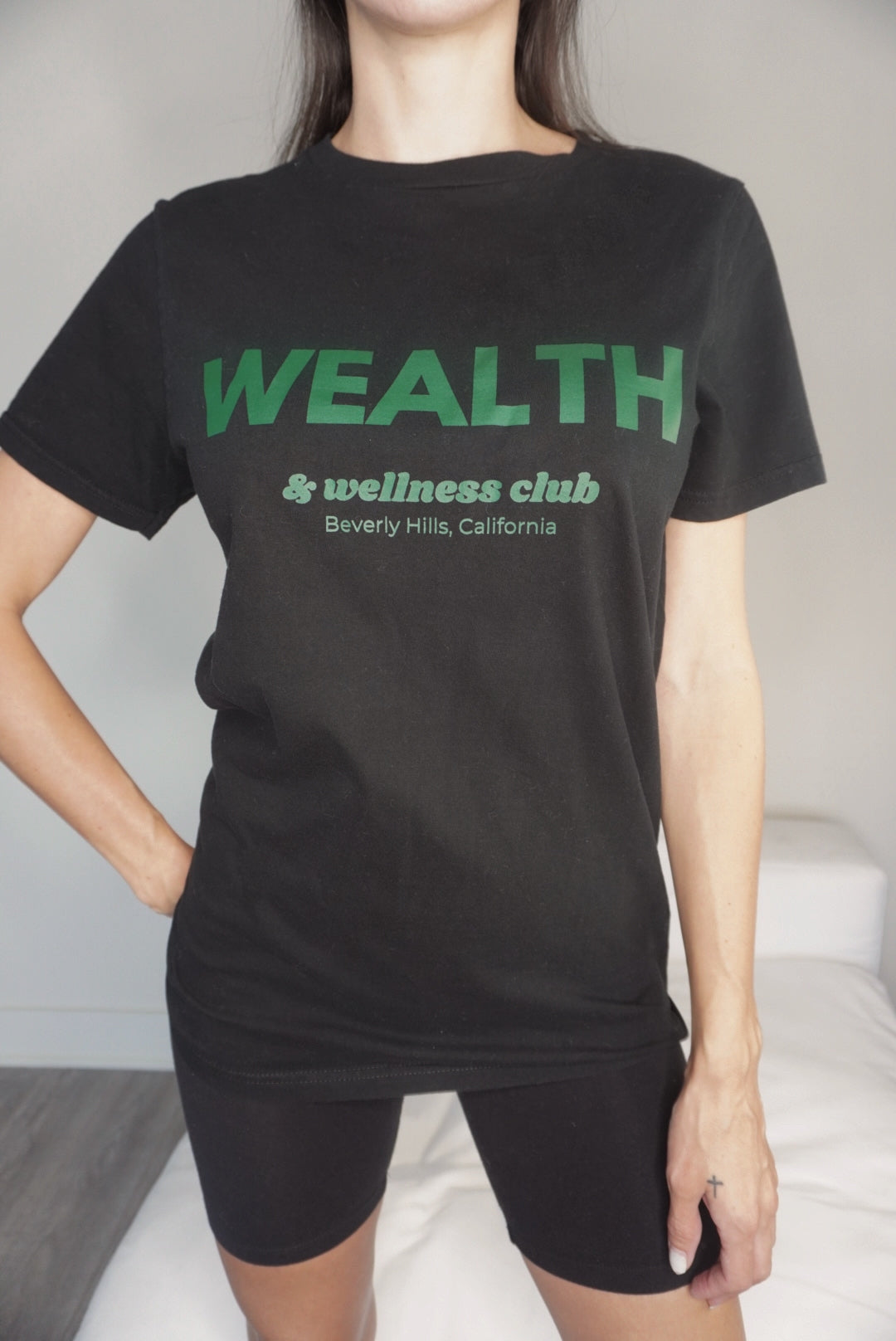 Wealth & Wellness Black T-Shirt