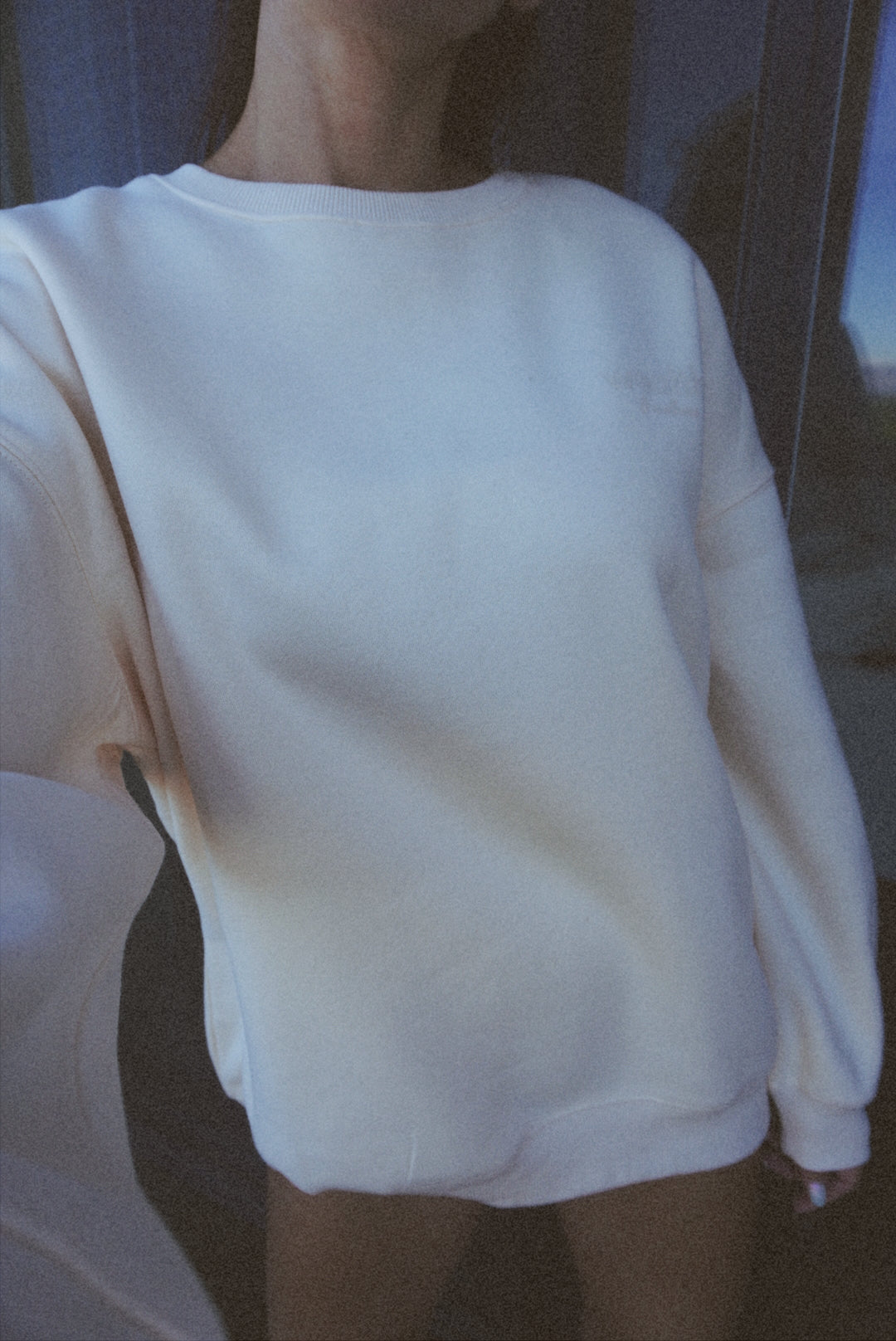 Wealth & Wellness Club Apricot on Apricot Oversized Crewneck Sweatshirt