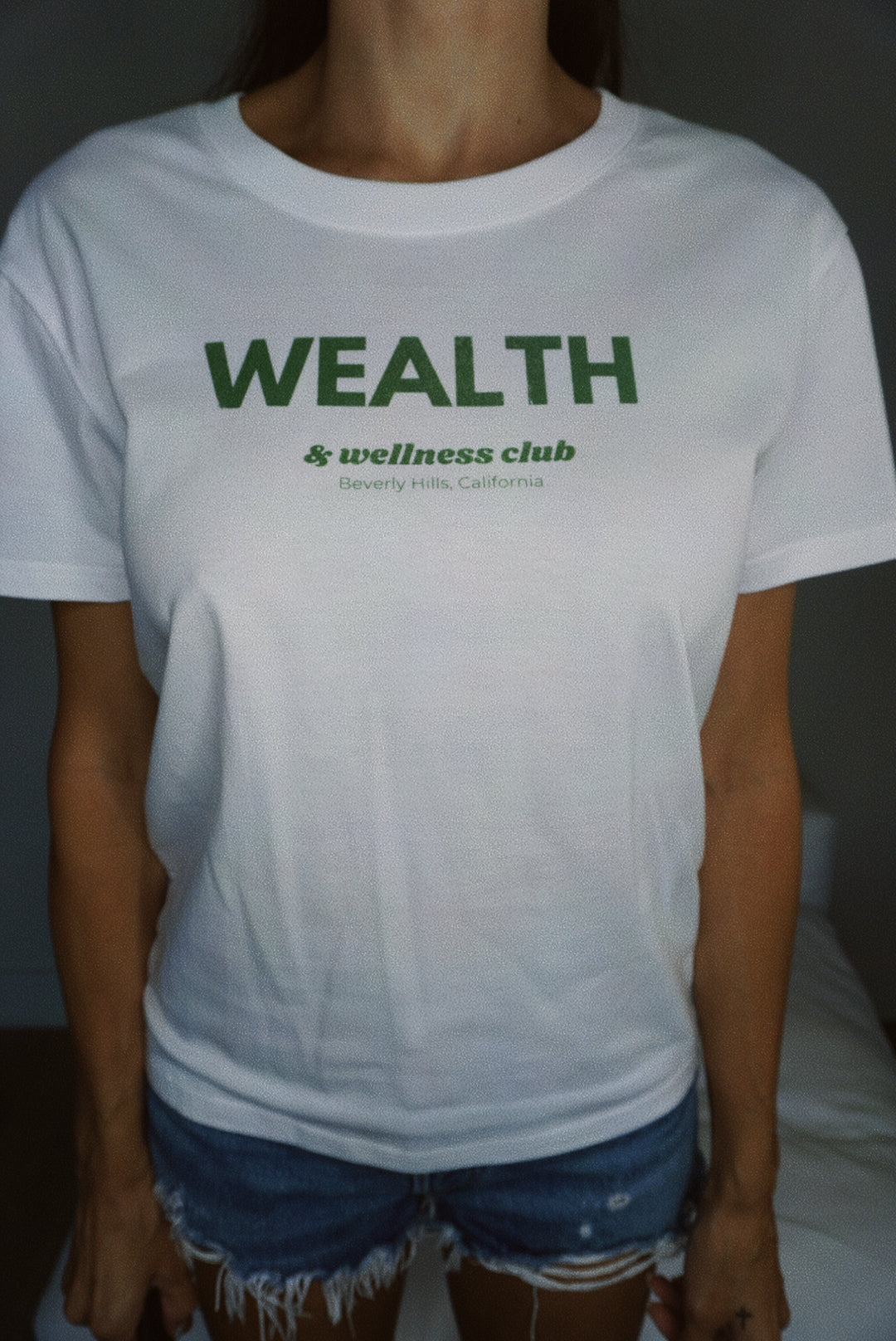 Wealth & Wellness White T-Shirt