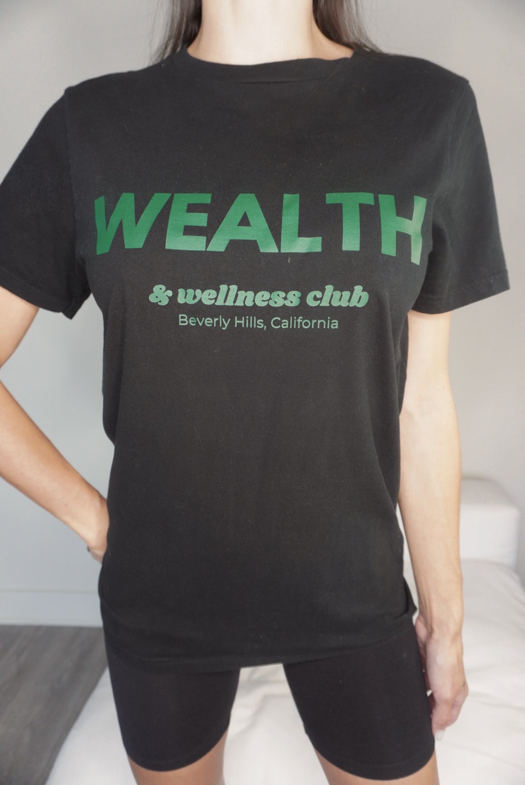 Wealth & Wellness Black T-Shirt