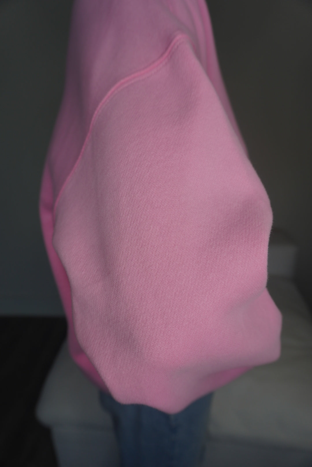 Wealth & Wellness Club Pink Oversized Crewneck Sweatshirt