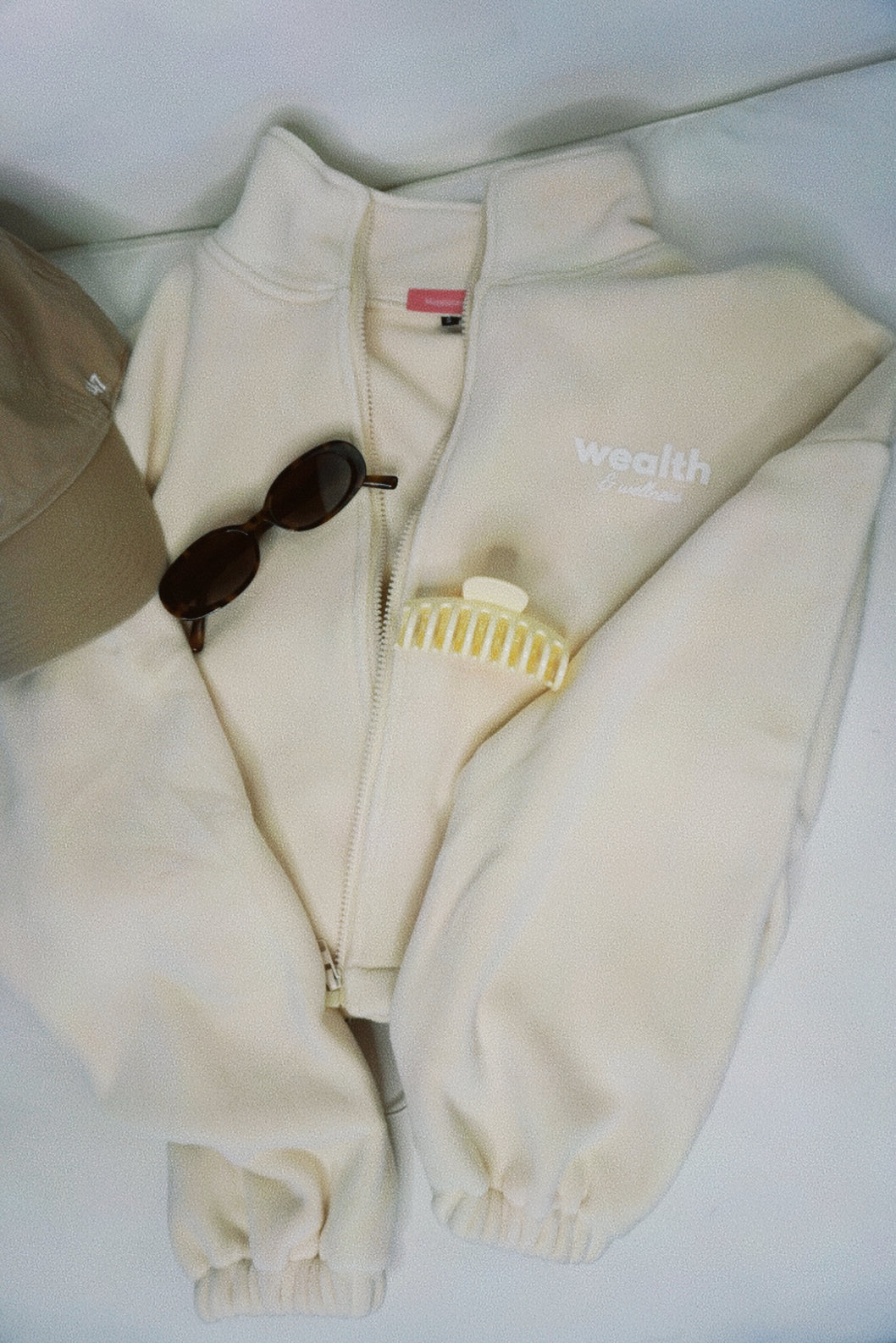 Wealth & Wellness Crop Teddy Jacket