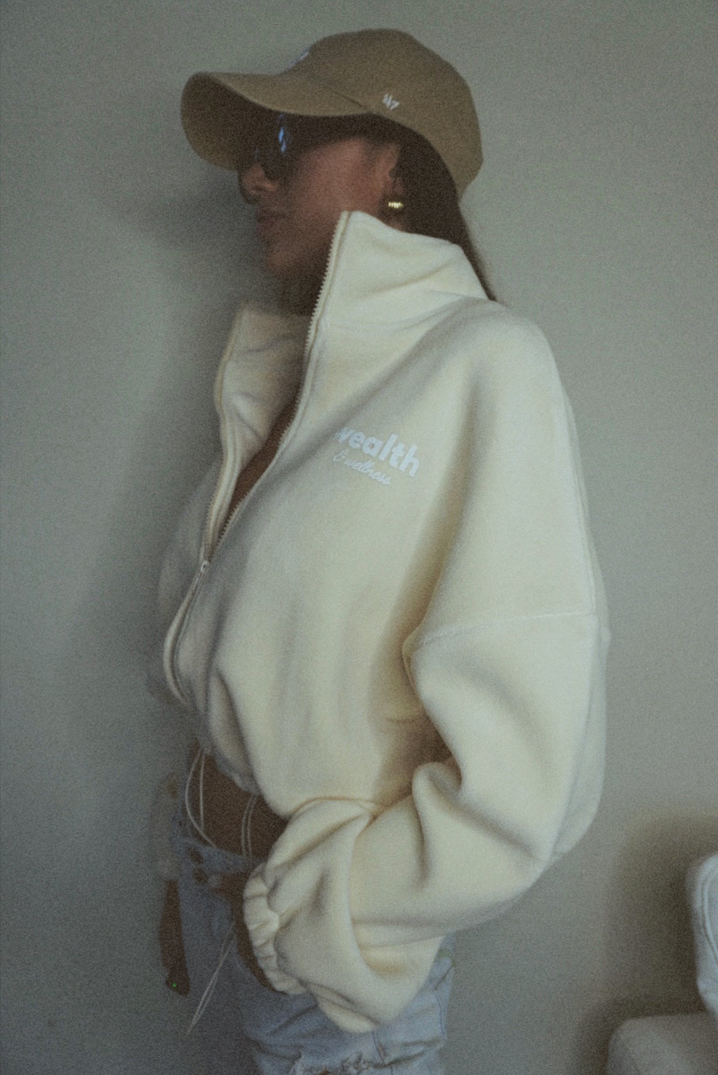 Wealth & Wellness Crop Teddy Jacket