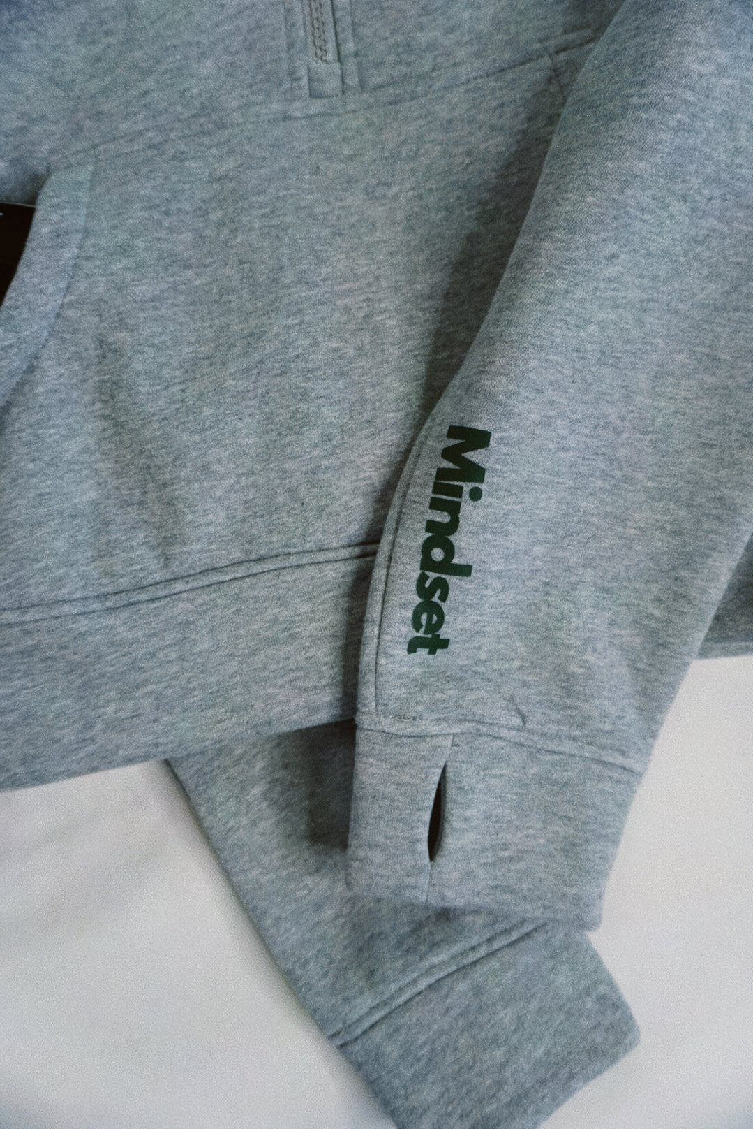 Wealth & Wellness Scuba Oversized Half-Zip Hoodie