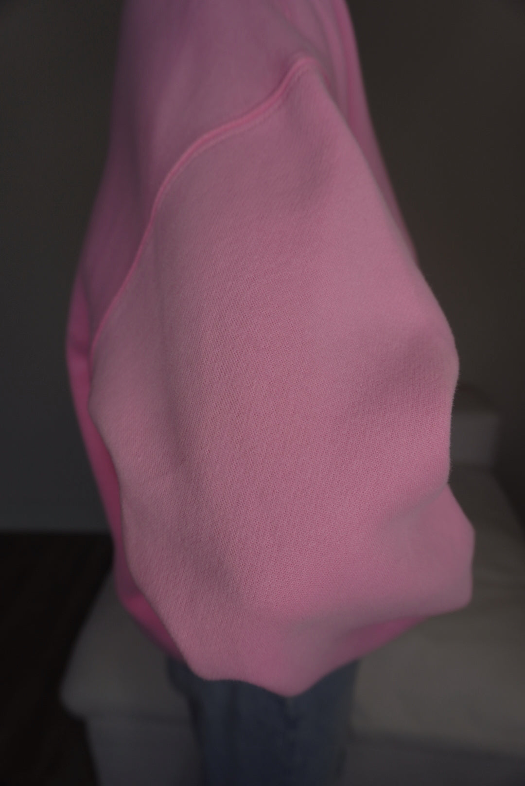 Wealth & Wellness Club Pink Oversized Crewneck Sweatshirt