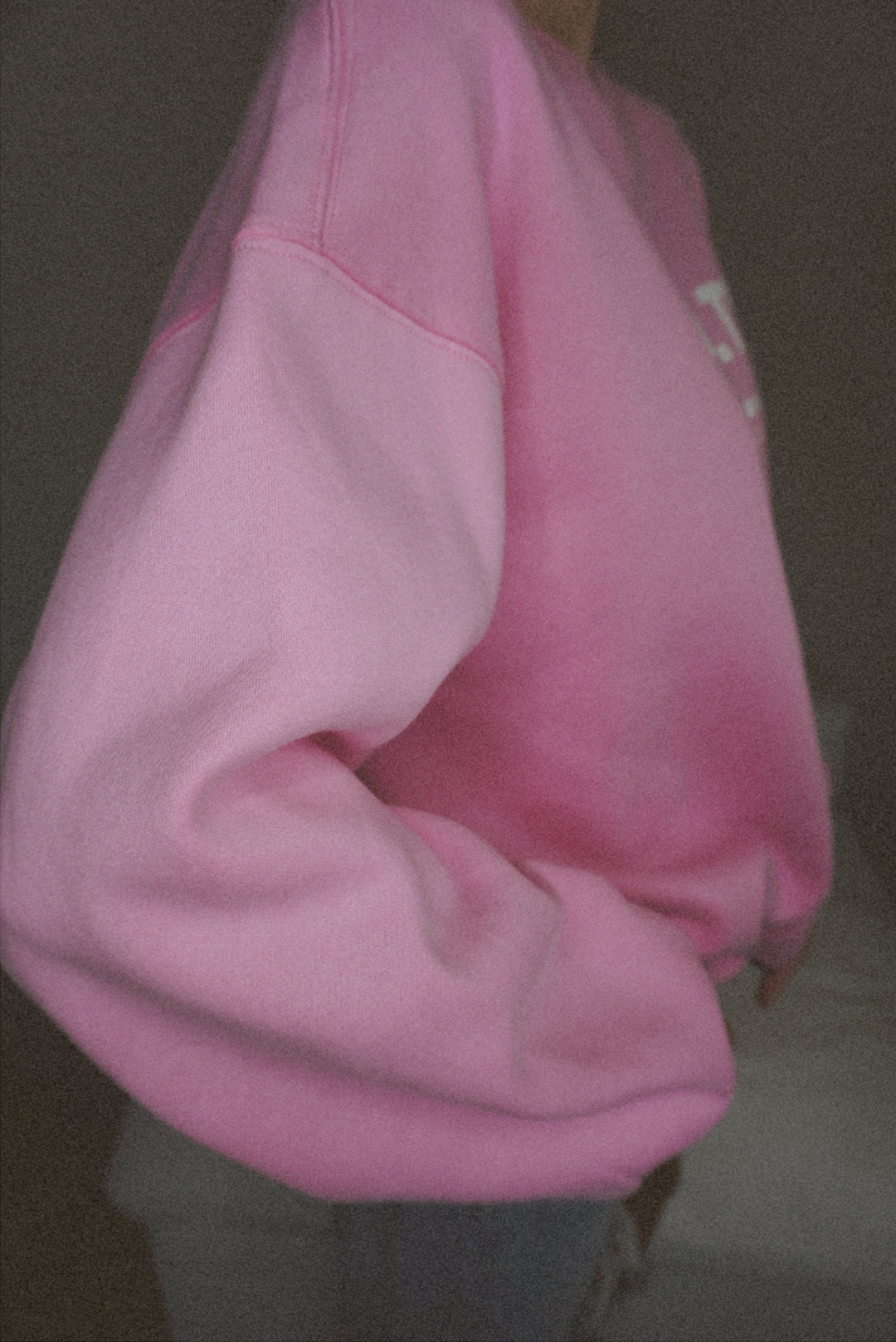 Wealth & Wellness Club Pink Oversized Crewneck Sweatshirt