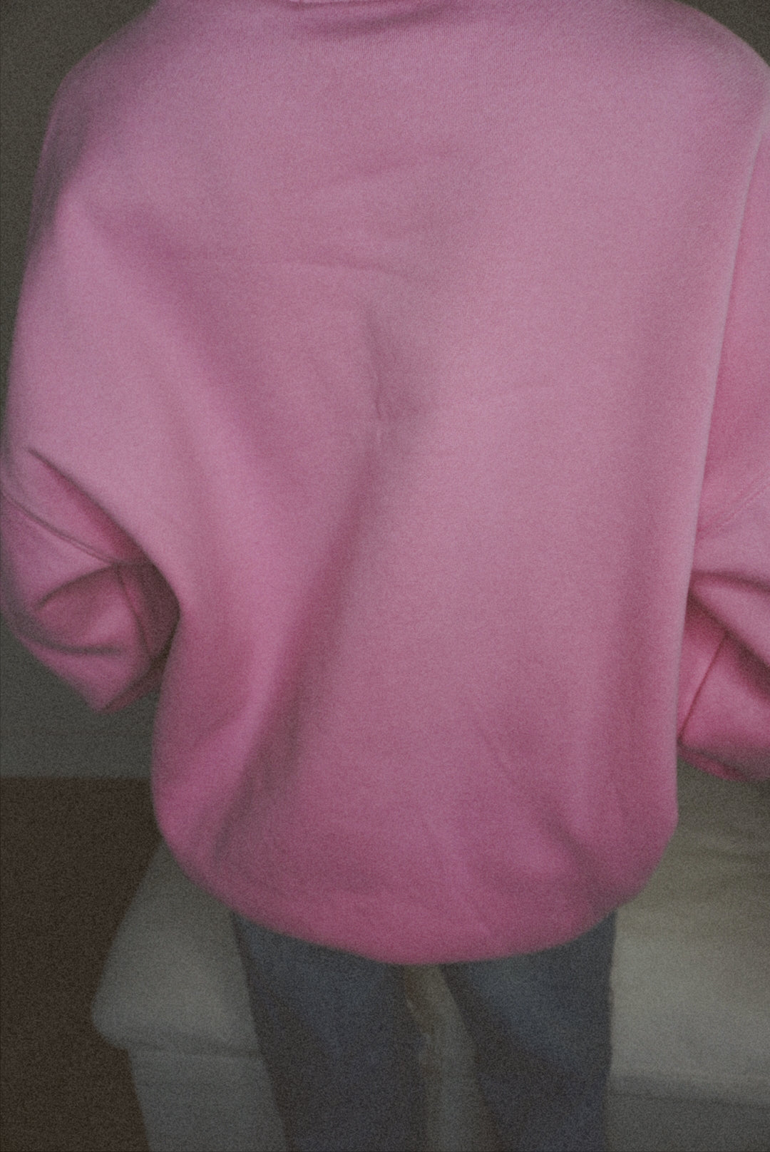 Wealth & Wellness Club Pink Oversized Crewneck Sweatshirt