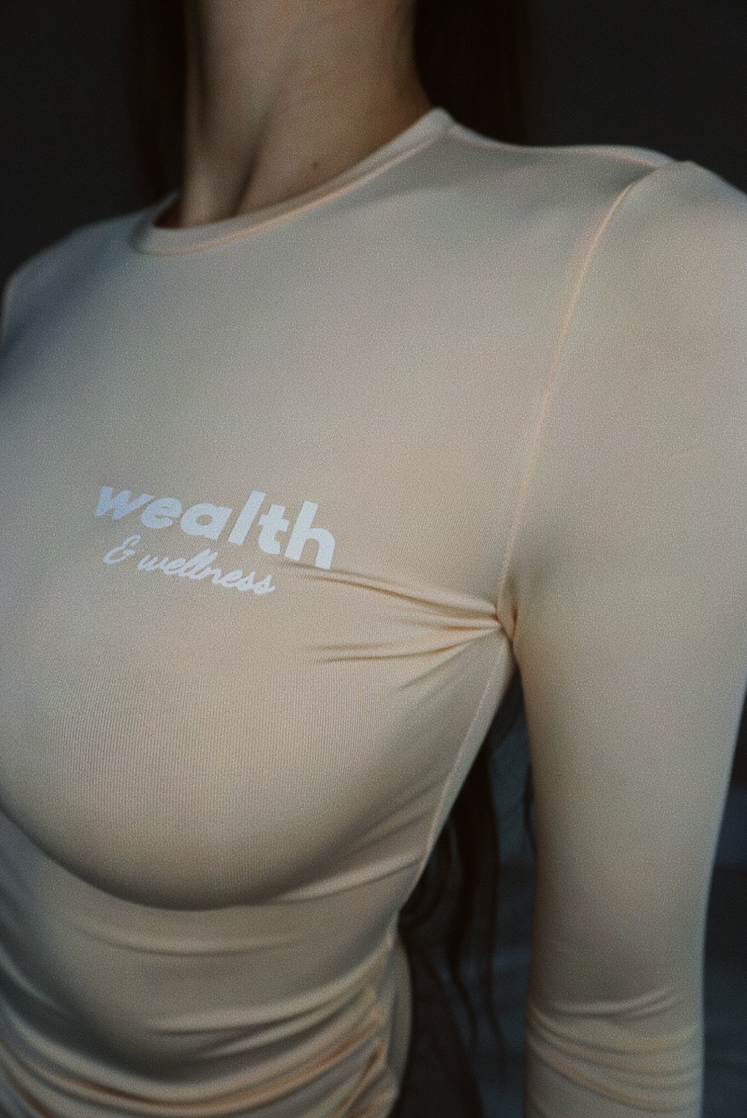Wealth & Wellness Club Long sleeve Cotton Jersey T-Shirt