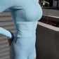 Sculpt Form Jacket in Sky Blue Glaze ButterGlove™