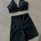 Lift Push Up Bra and Shorts 2 Piece Black ButterGlove™