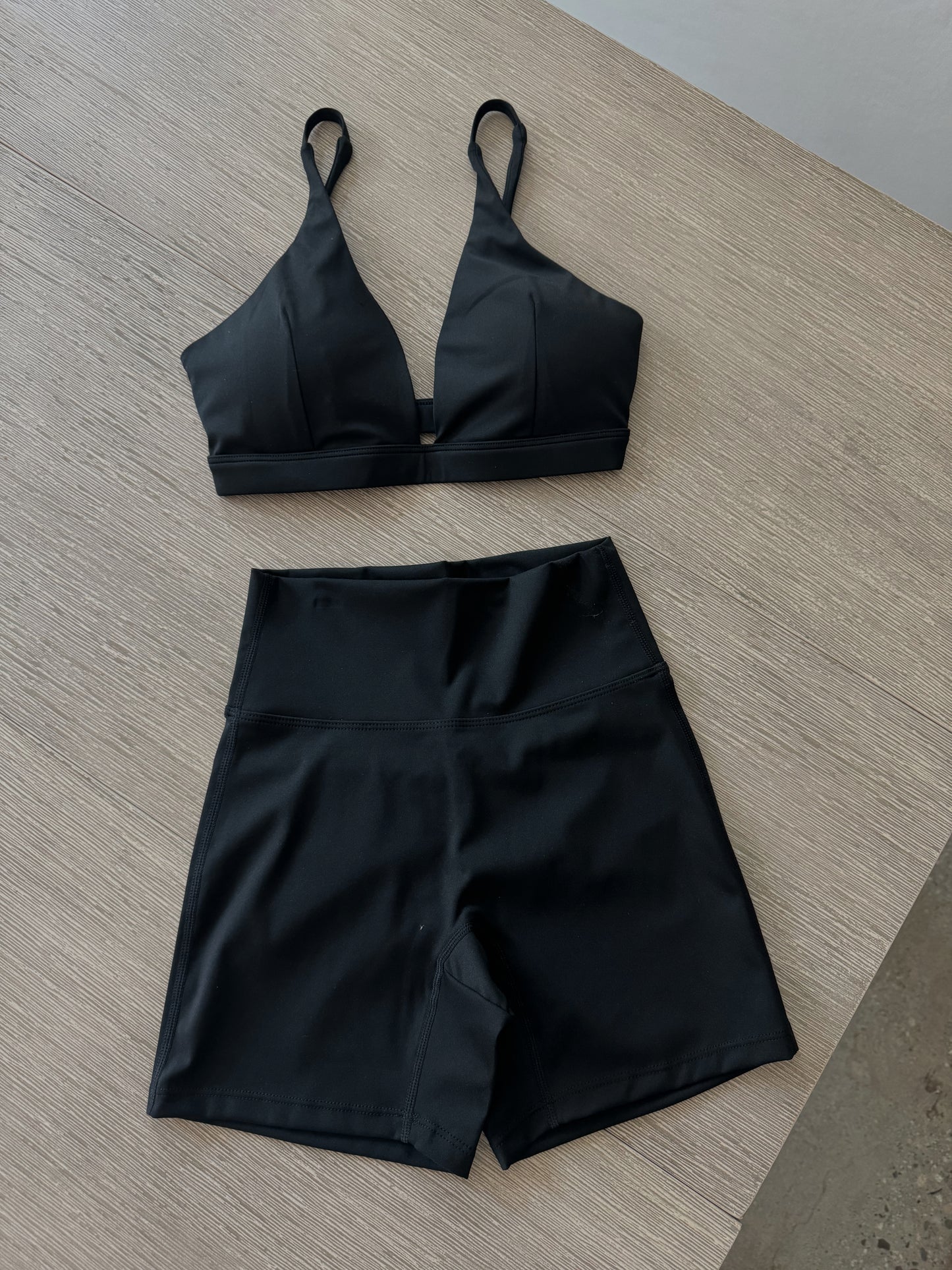 Lift Push Up Bra and Shorts 2 Piece Black ButterGlove™