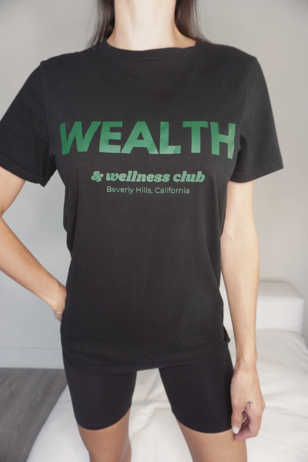 Wealth & Wellness Black T-Shirt