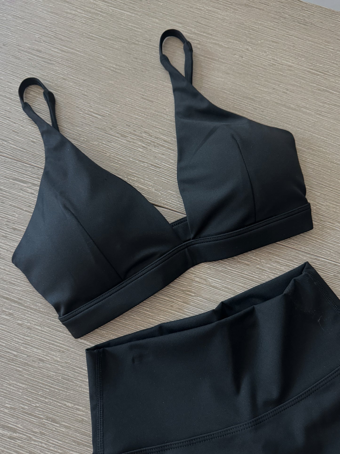 Lift Push Up Bra and Shorts 2 Piece Black ButterGlove™