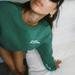 Wealth & Wellness Club Kelly Green Oversized Crewneck Sweatshirt