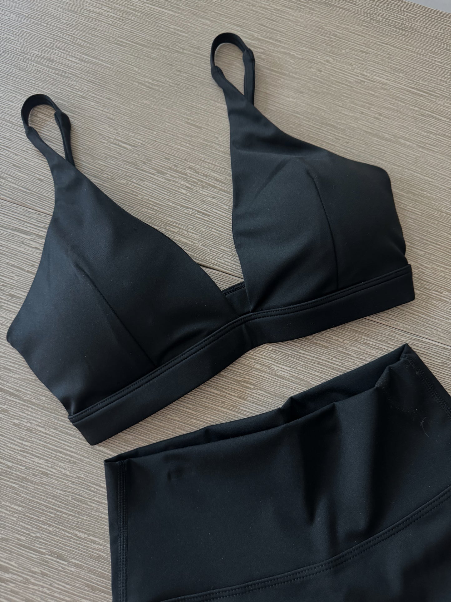 Lift Push Up Bra and Shorts 2 Piece Black ButterGlove™