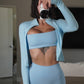 Sculpt Form Jacket in Sky Blue Glaze ButterGlove™