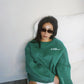 Wealth & Wellness Club Kelly Green Oversized Crewneck Sweatshirt