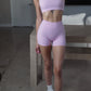 Pilates Bike Shorts Pink Sugar ButterGlove™