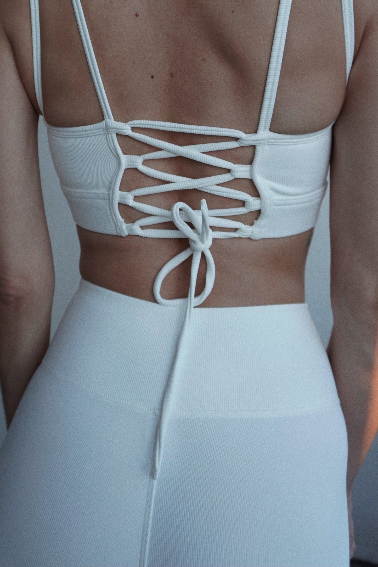Bel Air Sporty Corset Pure White RibbedButterGlove™