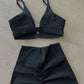 Lift Push Up Bra and Shorts 2 Piece Black ButterGlove™