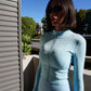 Sculpt Form Jacket in Sky Blue Glaze ButterGlove™