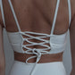 Bel Air Sporty Corset Pure White RibbedButterGlove™