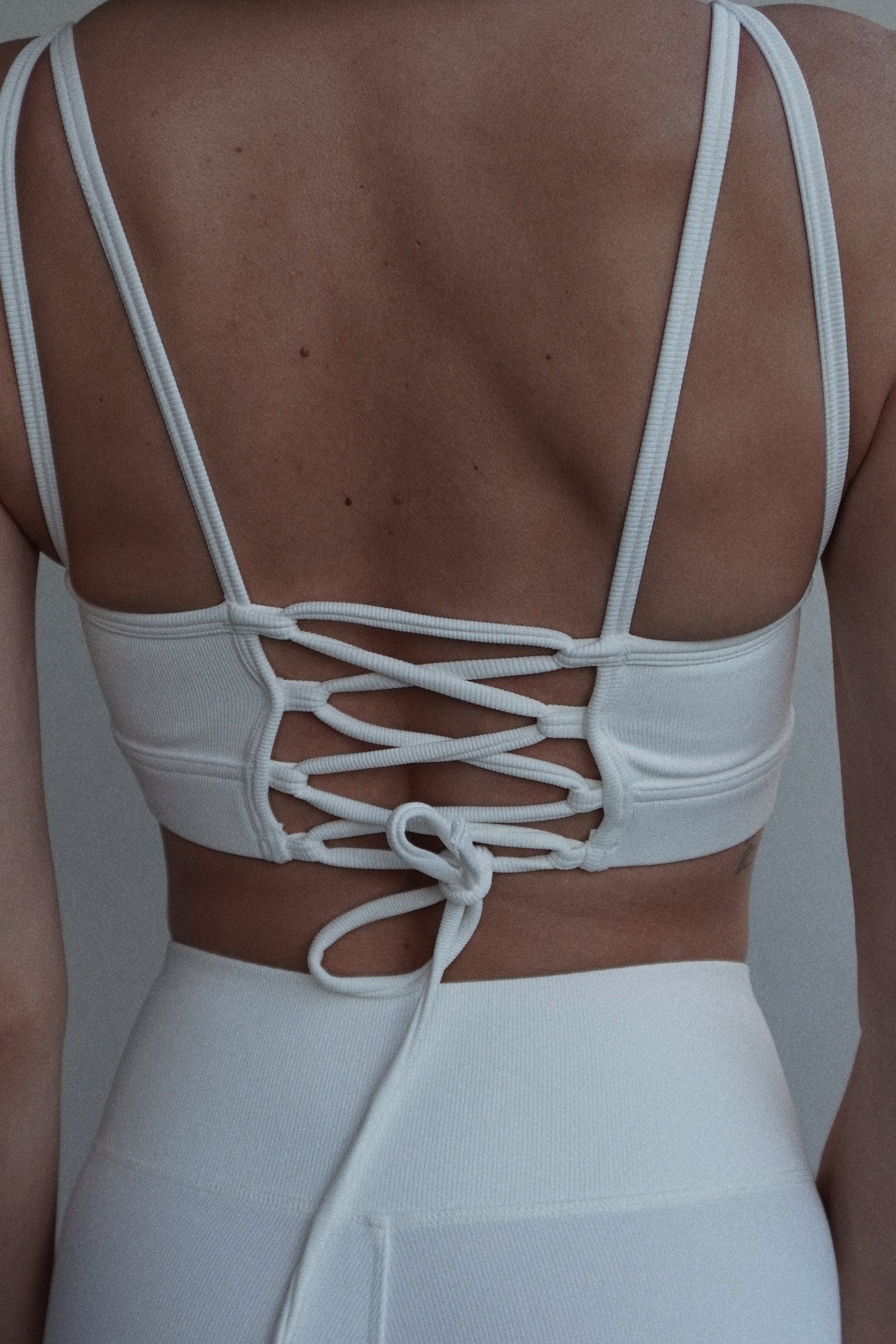 Bel Air Sporty Corset Pure White RibbedButterGlove™