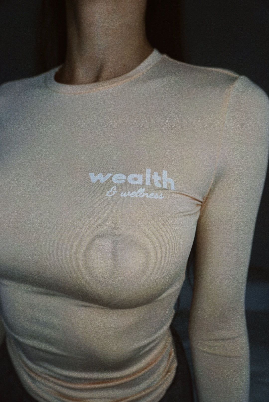 Wealth & Wellness Club Long sleeve Cotton Jersey T-Shirt
