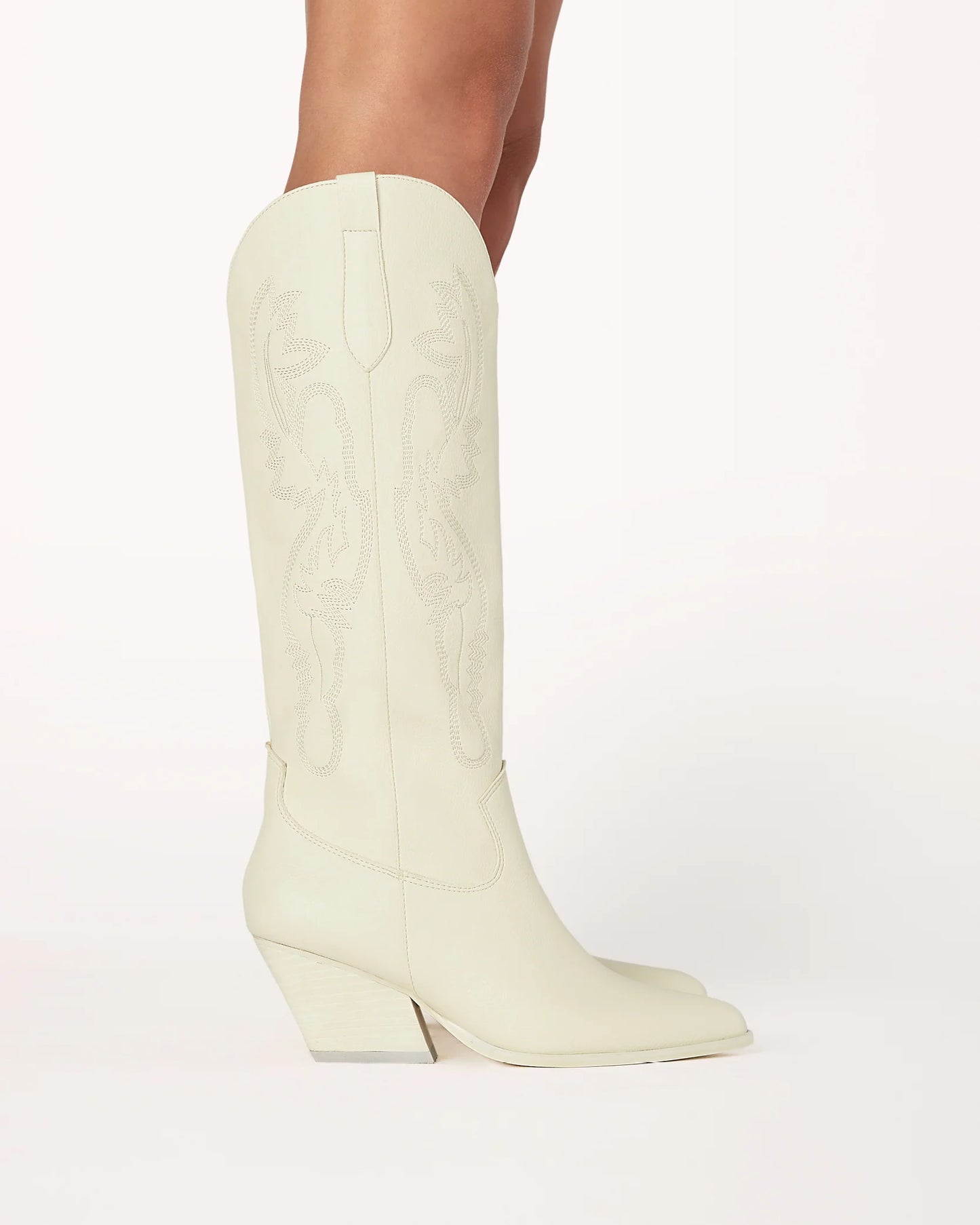 Classic It Girl Cowgirl boot in Bone