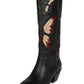 Butterfly Cowgirl boots Black Red