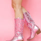 Classic It Girl Cowgirl Boots Pink