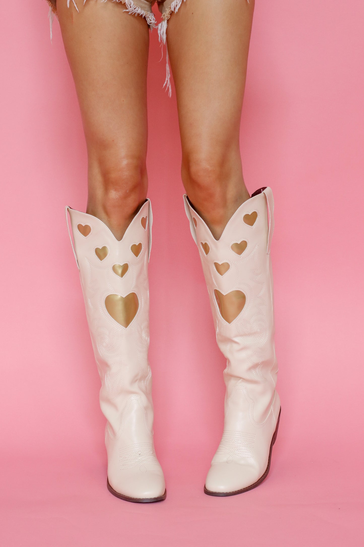 Lover Girl Cowgirl Boots Tans + Nudes