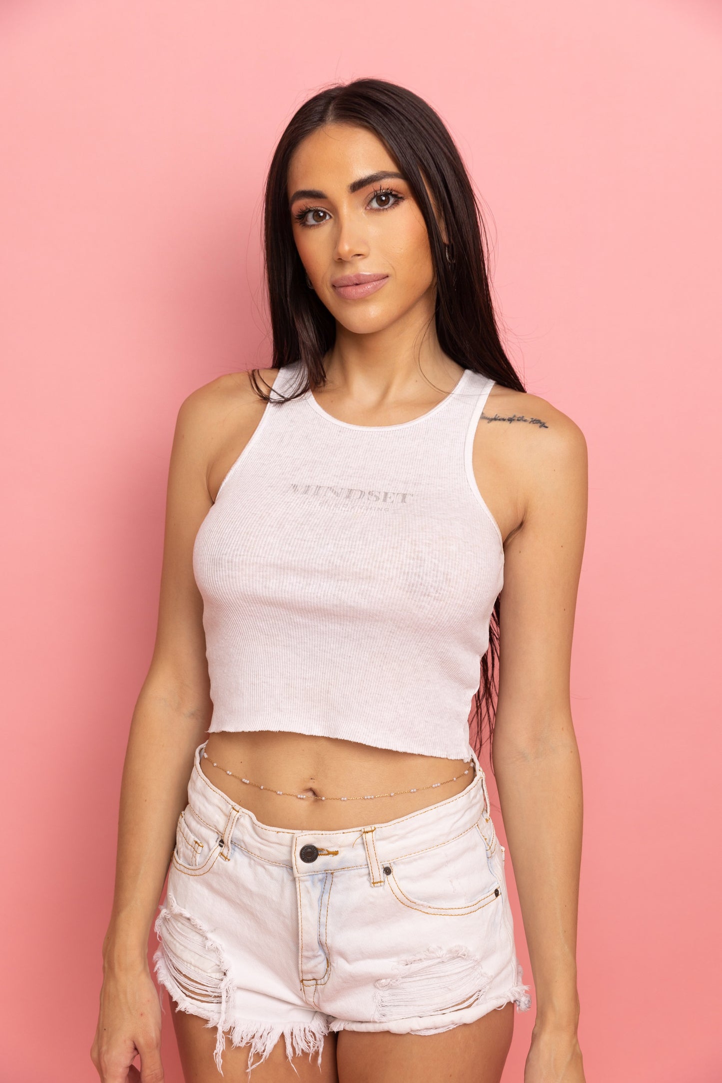 The Iconic Ribbed Cropped Tank Top