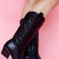 The classic It Girl Cowgirl Boots Black